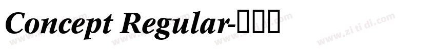 Concept Regular字体转换